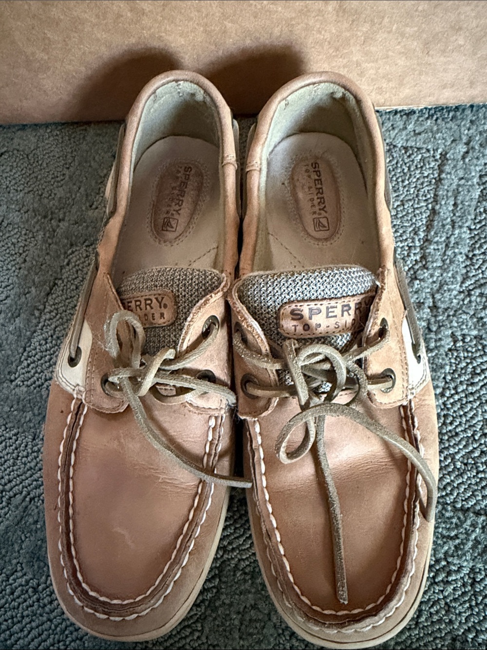 Sperry Tan Leather Boat Shoes